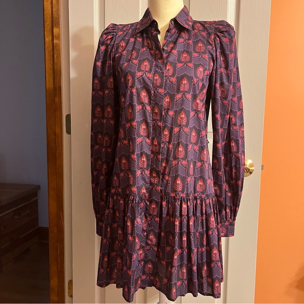 Laroque Elegant Long Sleeve Floral Dress